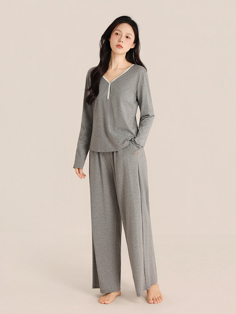 モダール生地 薄手ルームウェア 2点セット