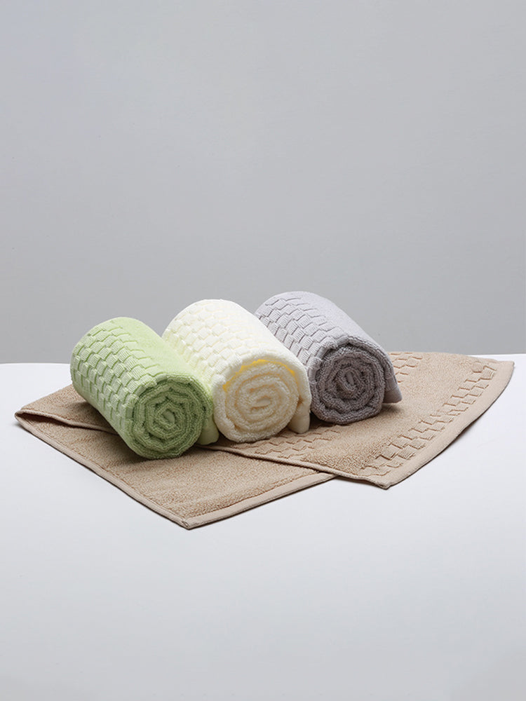 【スキンケア】 32*74cmコットン100％ 無地タオル