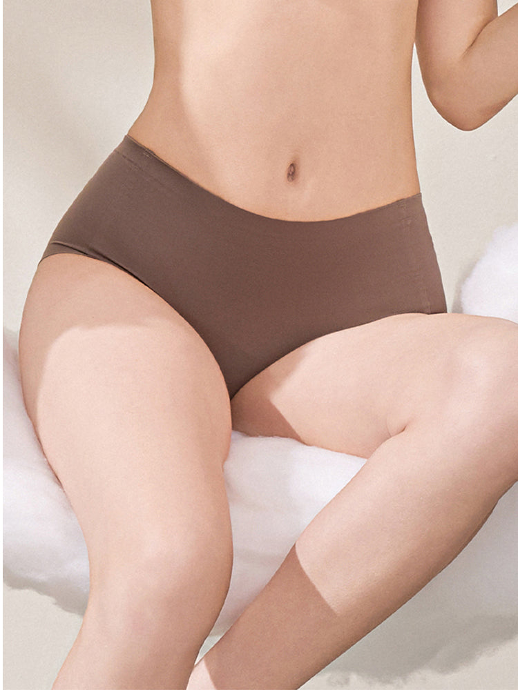 自然な谷間メイク シームレスブラ ペアショーツ