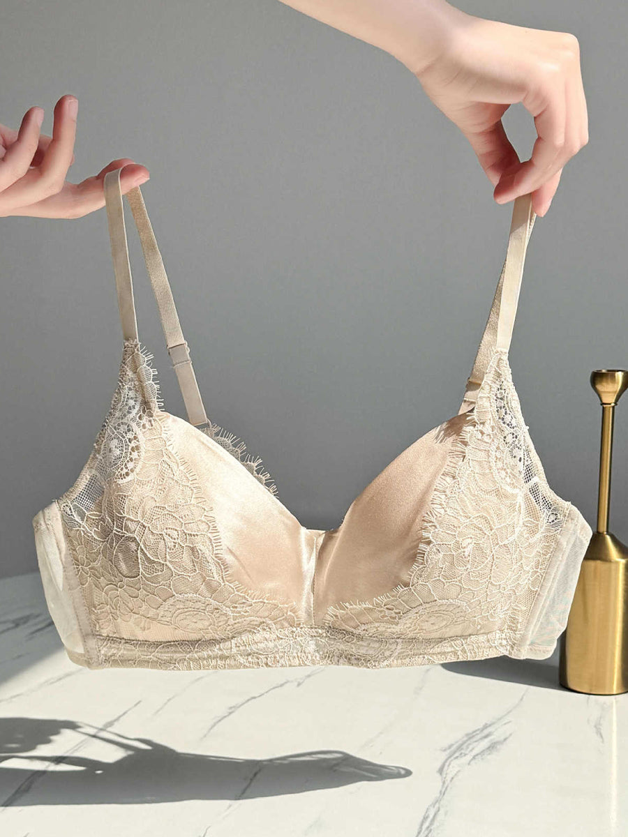 【Silky Comfort】薄手カップ ノンワイヤーブラジャー