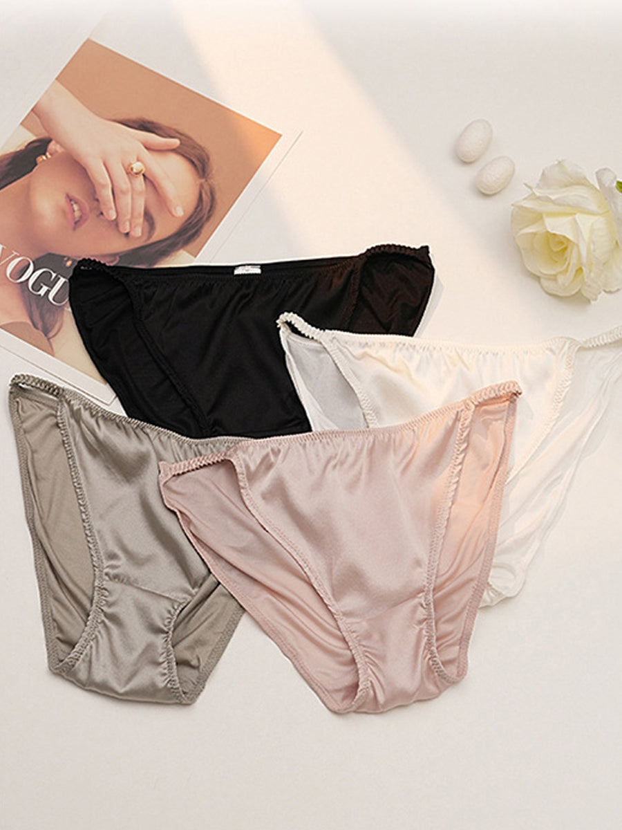 【Silky Comfort】シルク ハイレッグショーツ