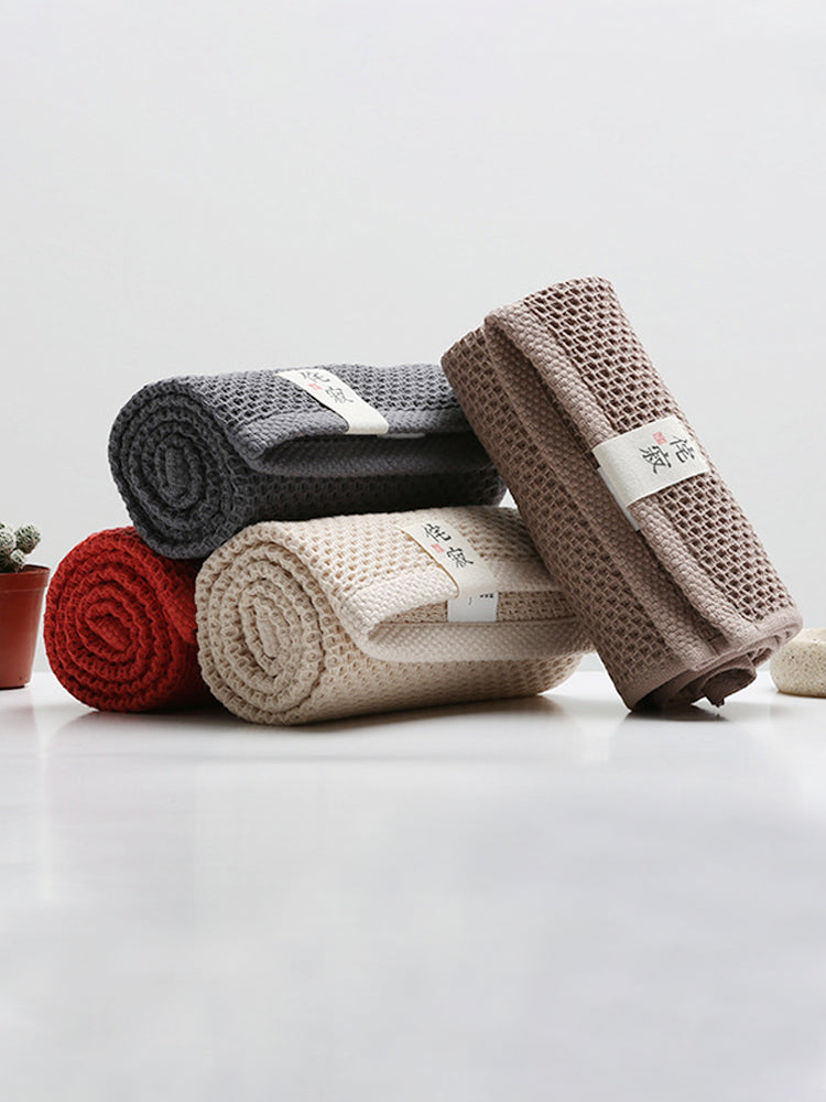 【吸水速乾】33*72cmワッフル設計 コットン100％タオル