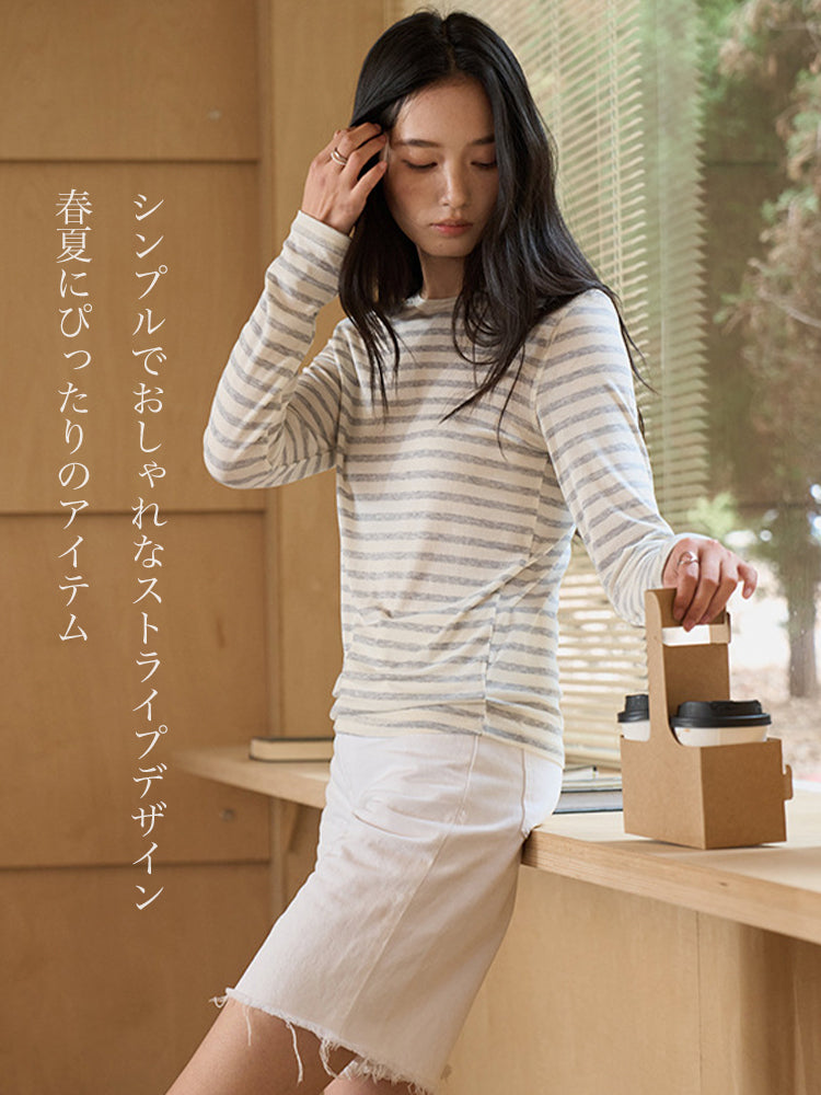 【吸汗速乾】ムレにくい 薄手プルオーバー(長袖)