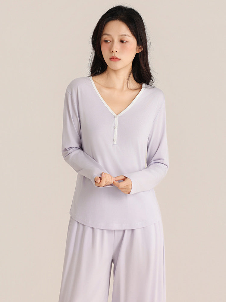 モダール生地 薄手ルームウェア 2点セット