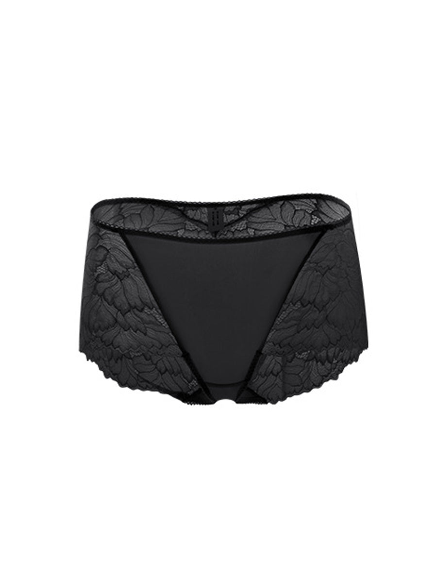 【Silky Comfort】花柄レース 柔らかフィットショーツ