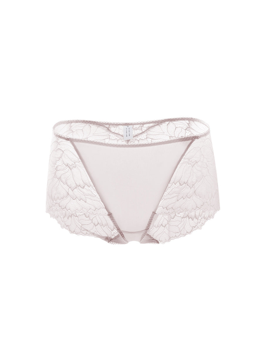 【Silky Comfort】花柄レース 柔らかフィットショーツ
