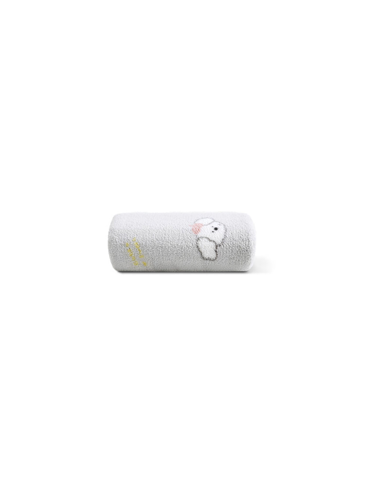 【もこもこ】 35*75cm スキンケア ループ付きタオル