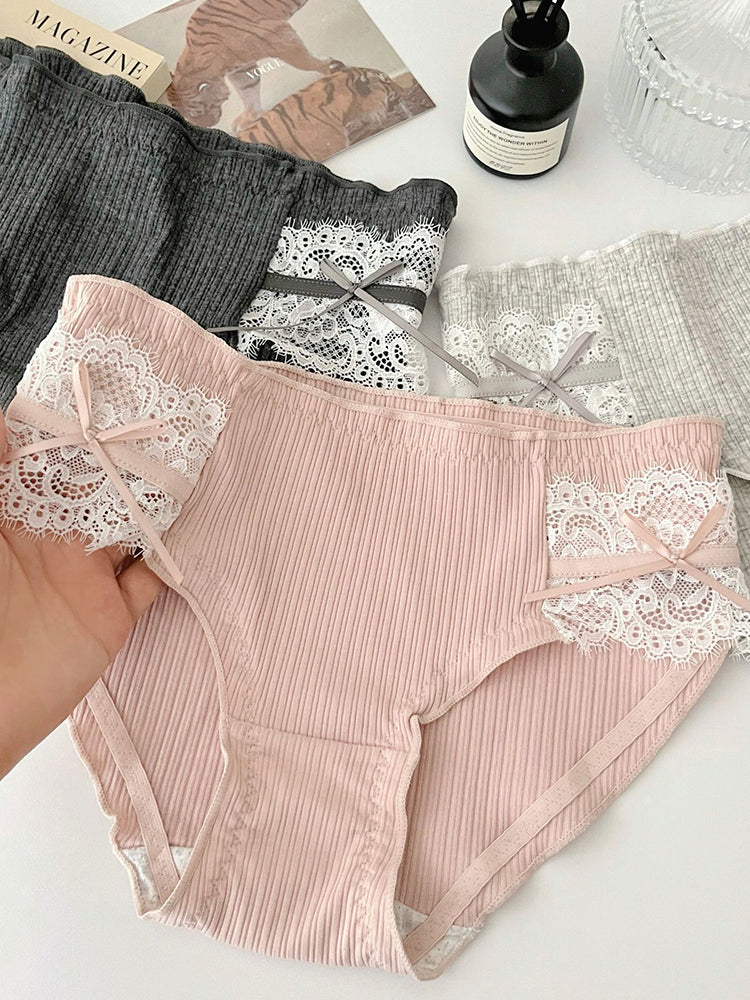 コットン サイドレース設計 ショーツ単品