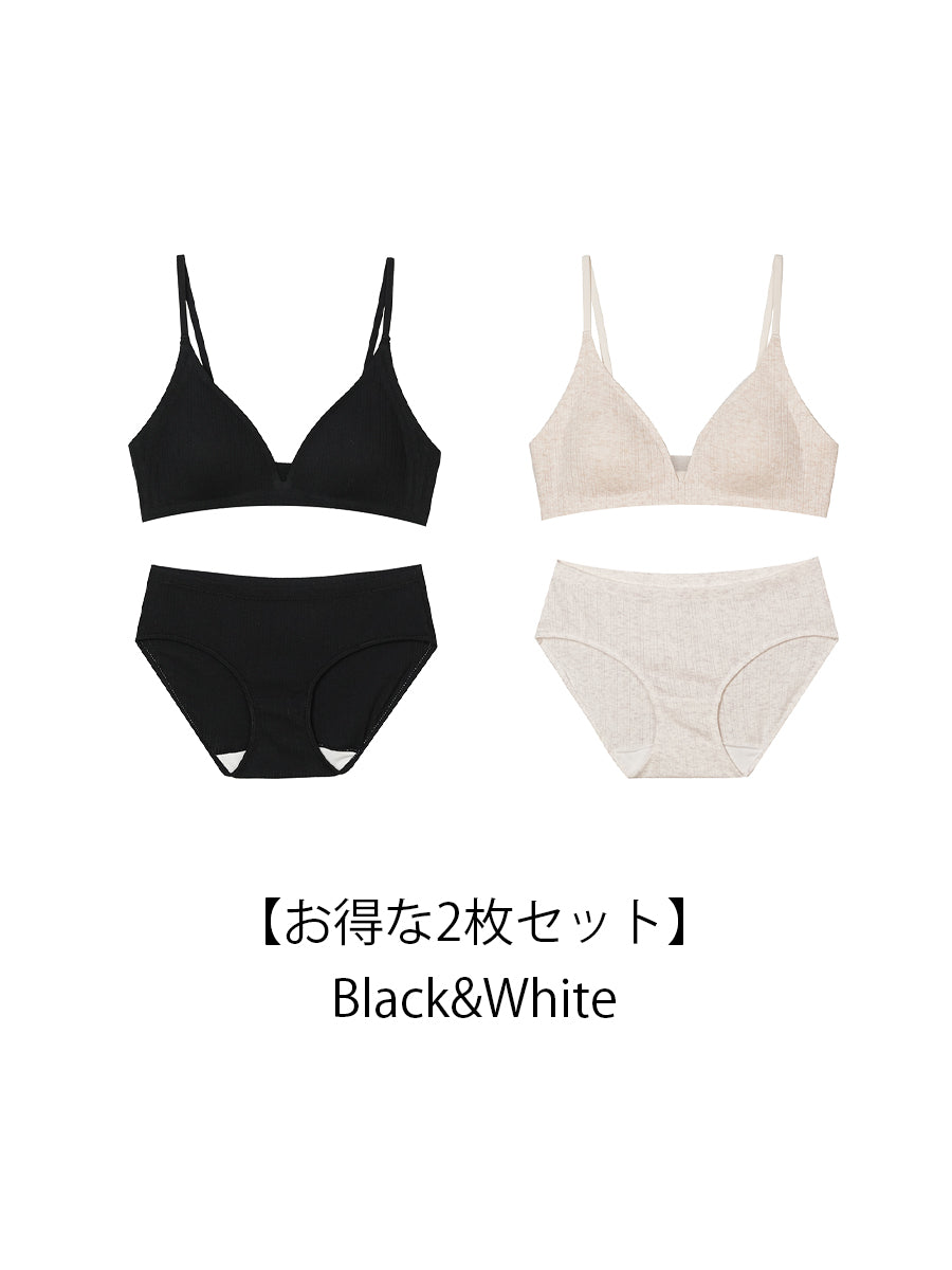 【Natural Fit】ノンワイヤーブラ＆ショーツ