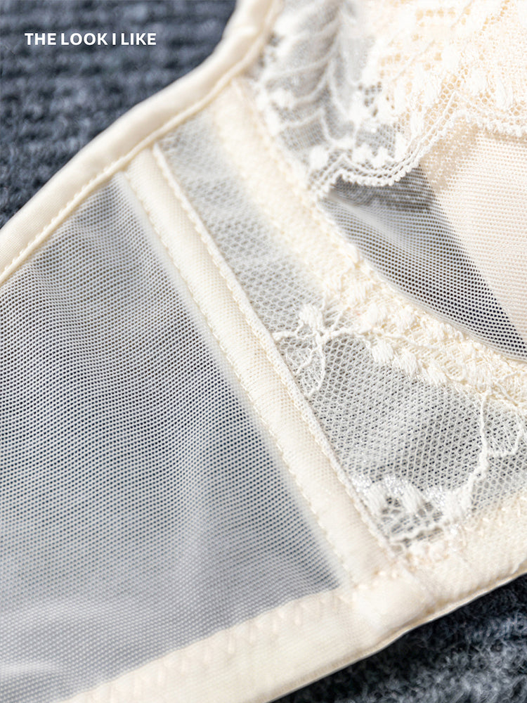 【Airy Series】ムレにくい総レースブラ＆ショーツ