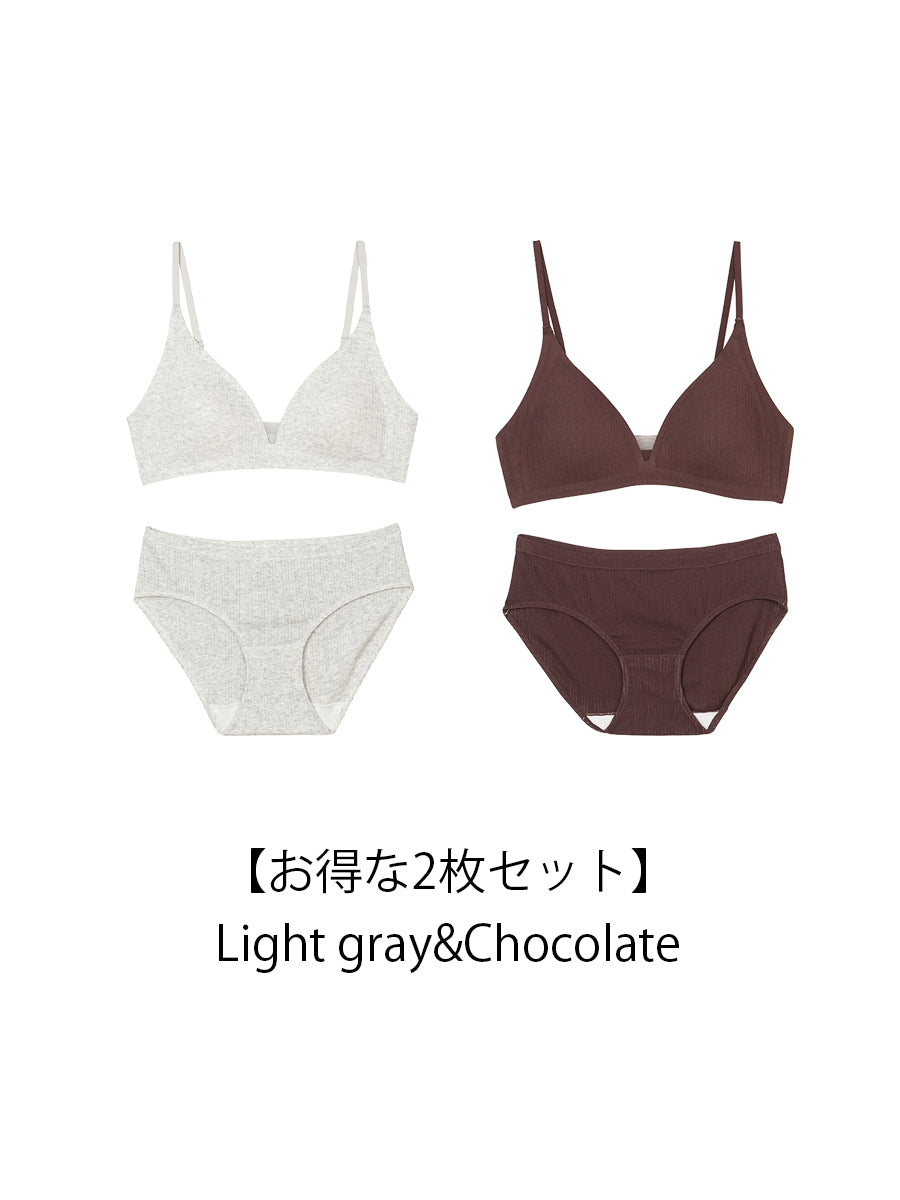 【Natural Fit】ノンワイヤーブラ＆ショーツ