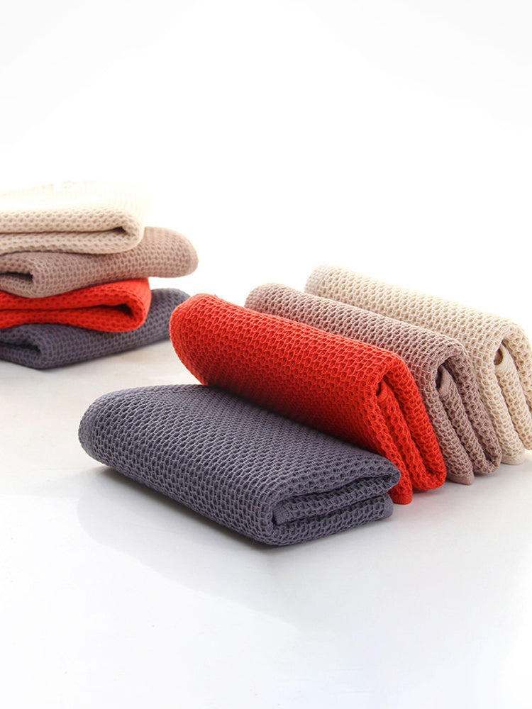 【吸水速乾】33*72cmワッフル設計 コットン100％タオル