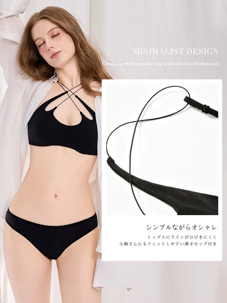 3WAY着用 ノンワイヤー 細ヒモブラジャー単品