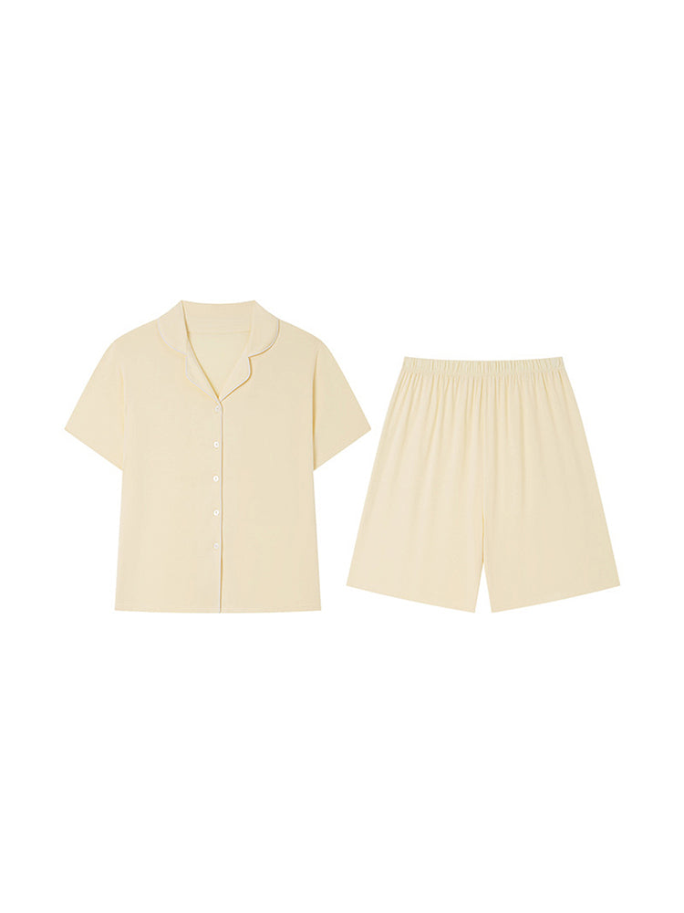 【ソフトタッチ】半袖＆ショーツ ルームウェア2 点セット