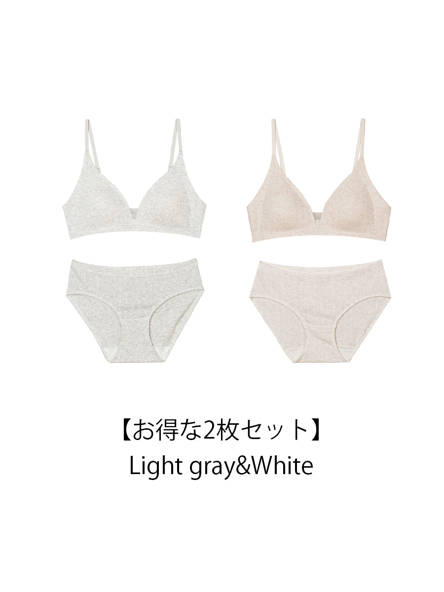 【Natural Fit】ノンワイヤーブラ＆ショーツ