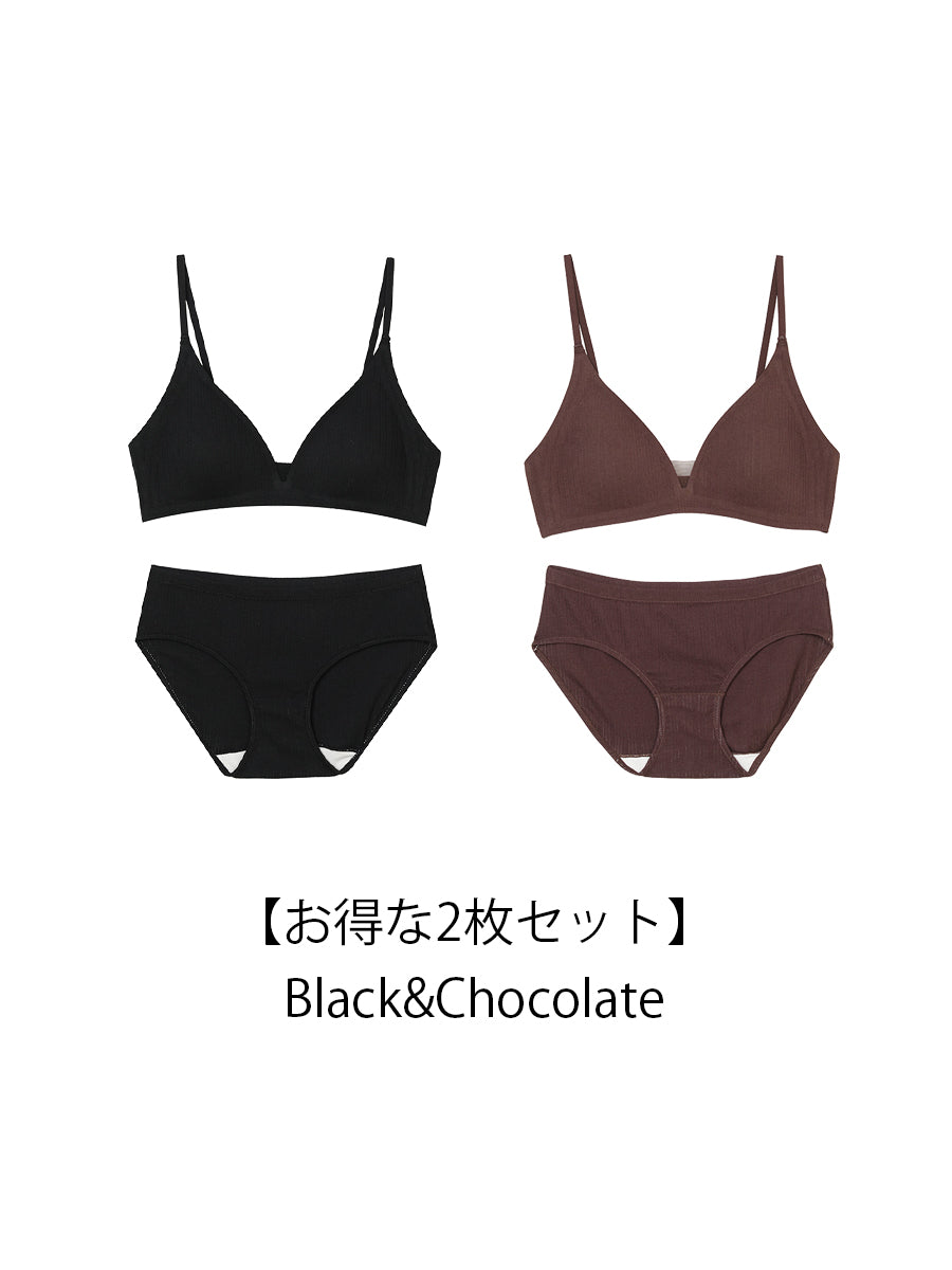 【Natural Fit】ノンワイヤーブラ＆ショーツ
