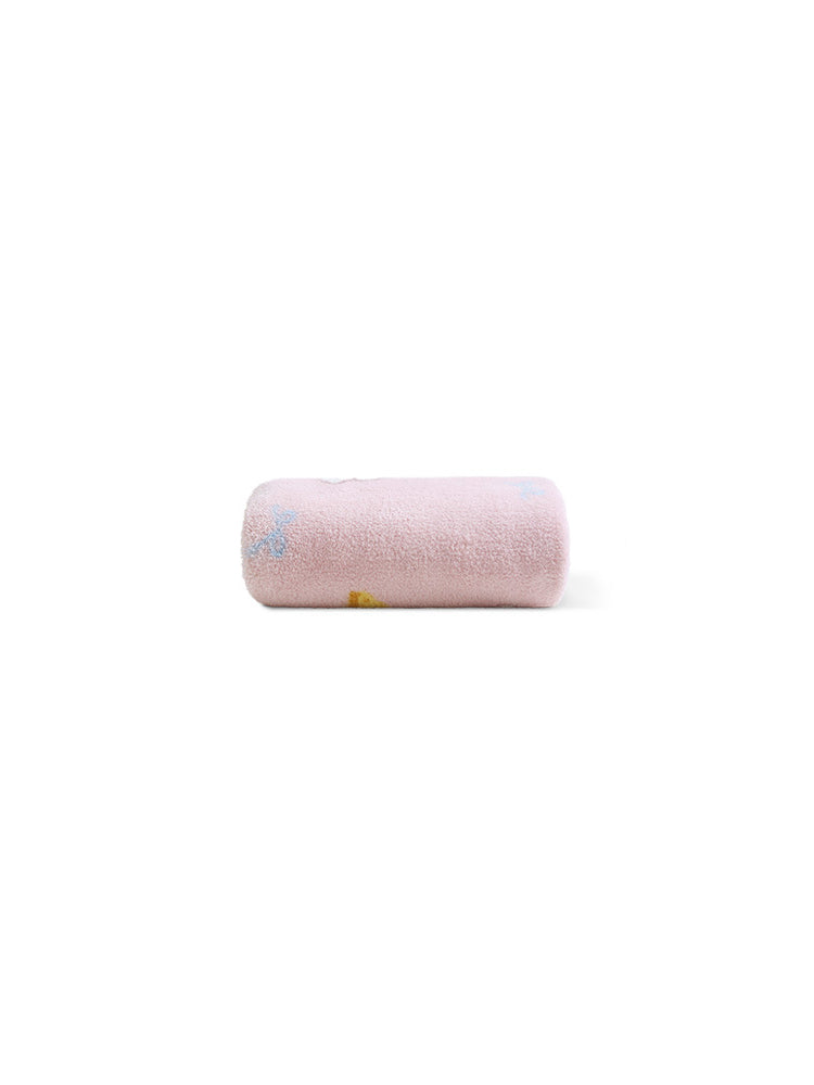 【もこもこ】 35*75cm スキンケア ループ付きタオル