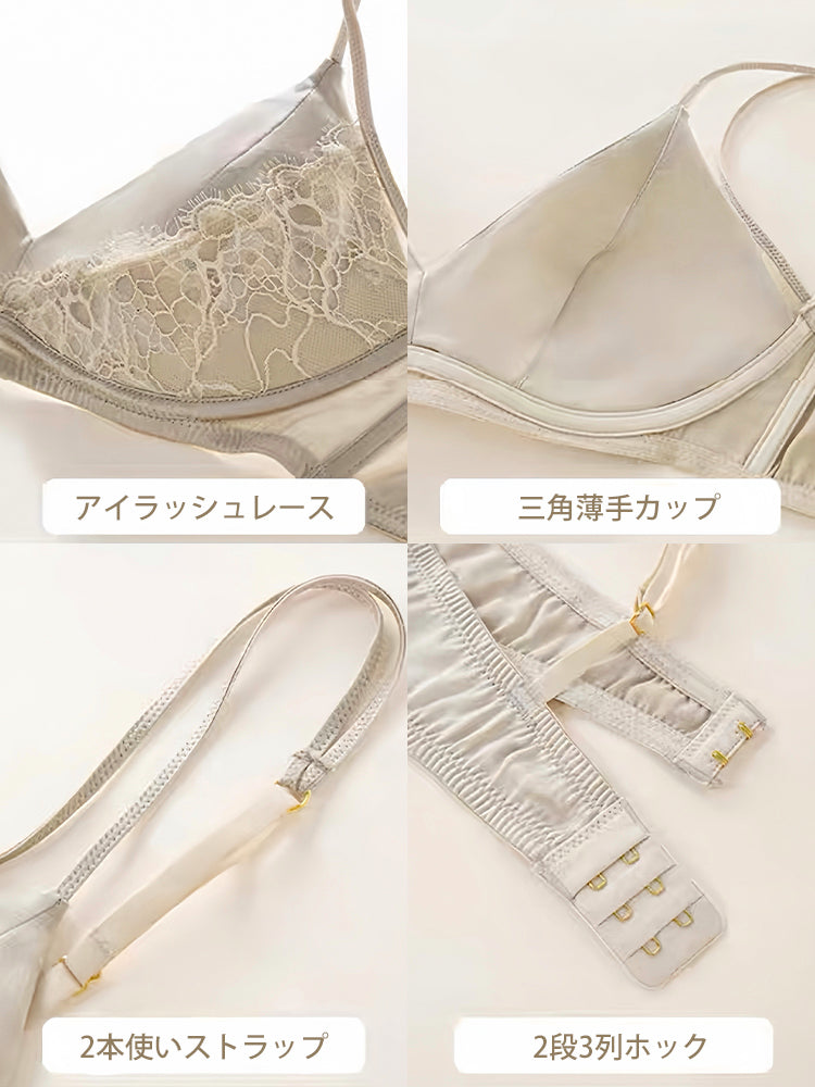 Goddess Series】ノンワイヤー シルクブラジャー単品