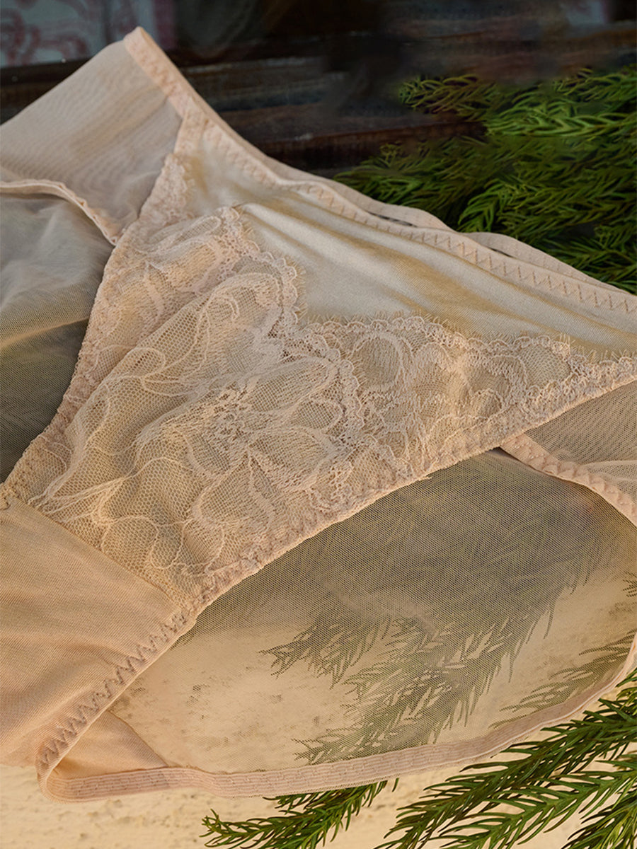 【Silky Comfort】軽やか薄手カップ ノンワイヤーブラ ペアショーツ
