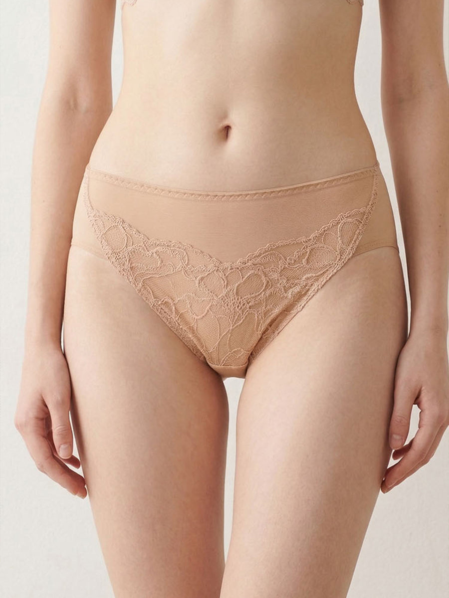 【Silky Comfort】軽やか薄手カップ ノンワイヤーブラ ペアショーツ