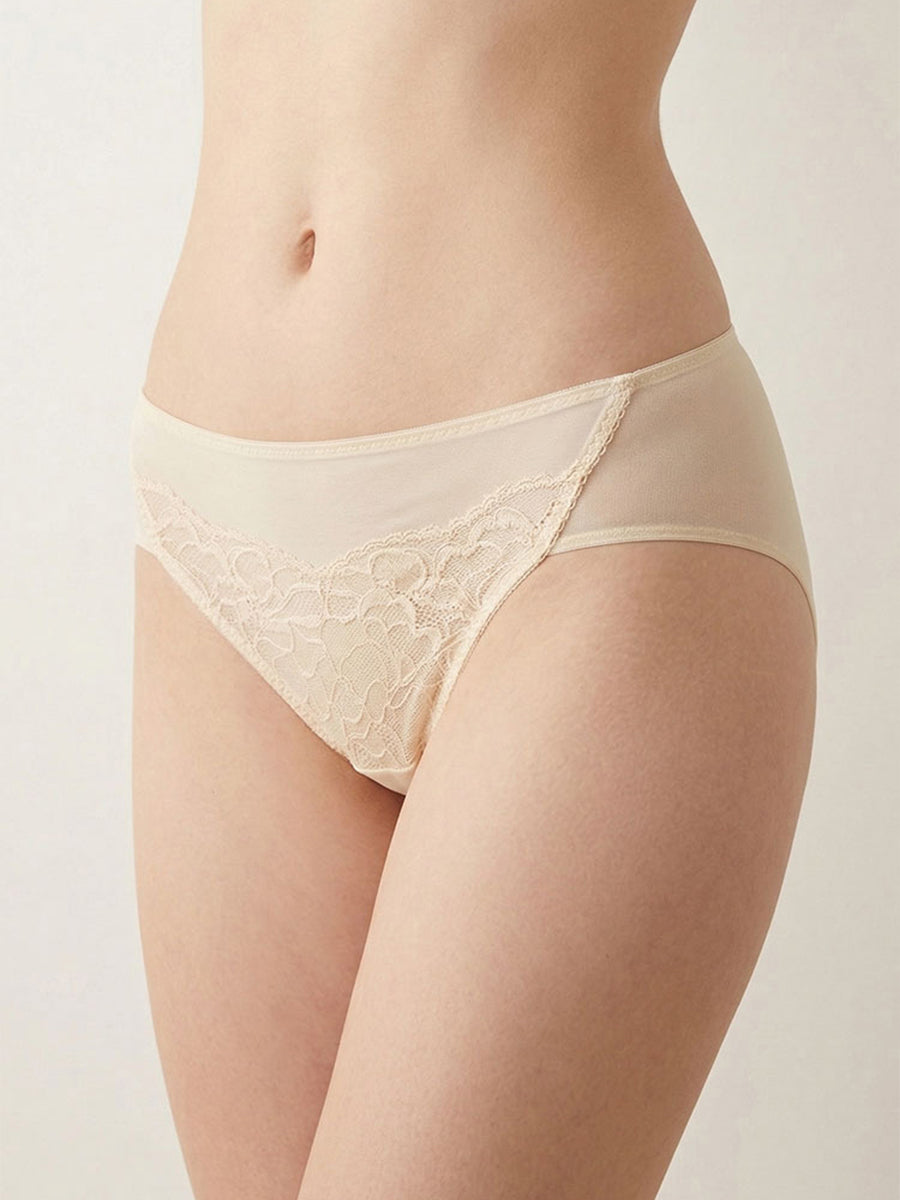 【Silky Comfort】軽やか薄手カップ ノンワイヤーブラ ペアショーツ