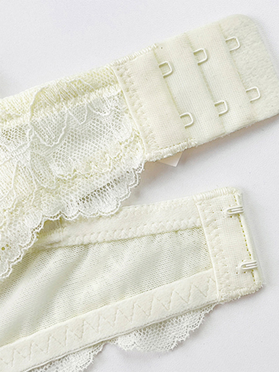 【Likewillow Series】背中までレース　ノンワイヤーブラ