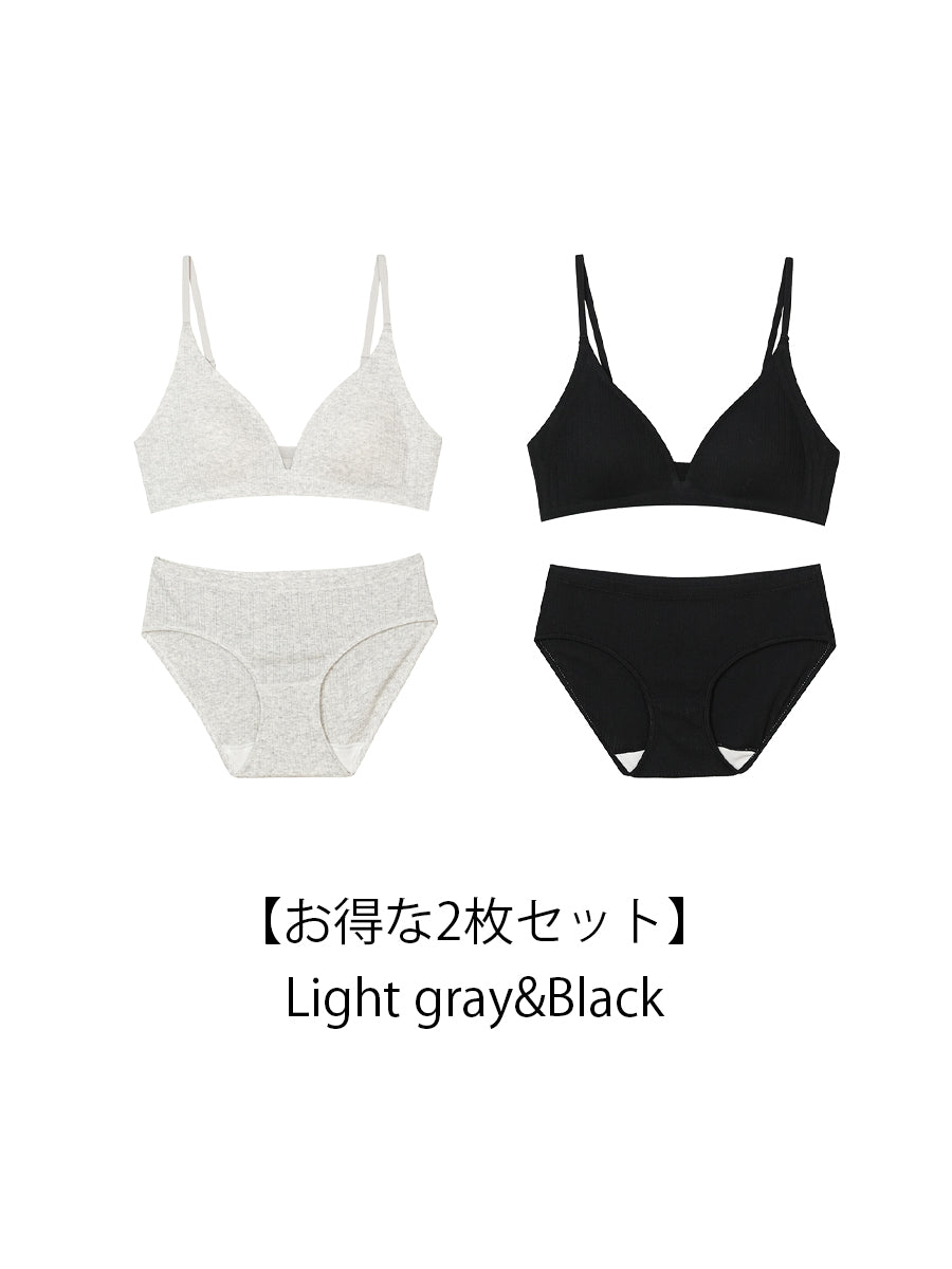 【Natural Fit】ノンワイヤーブラ＆ショーツ