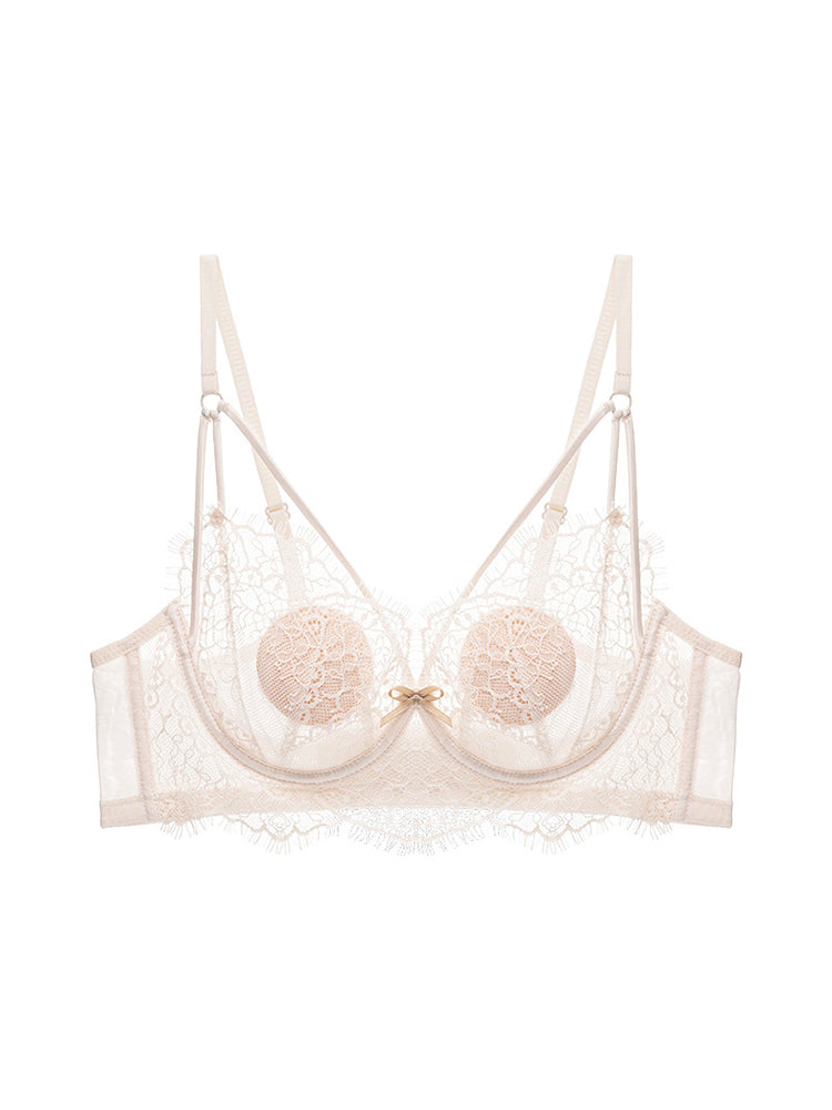 【Willow Leaf Series】アイラッシュレース ブラジャー単品 ソフトワイヤー入り