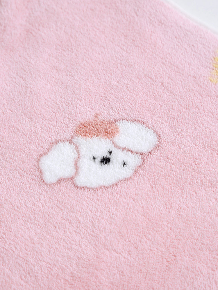 【もこもこ】 35*75cm スキンケア ループ付きタオル