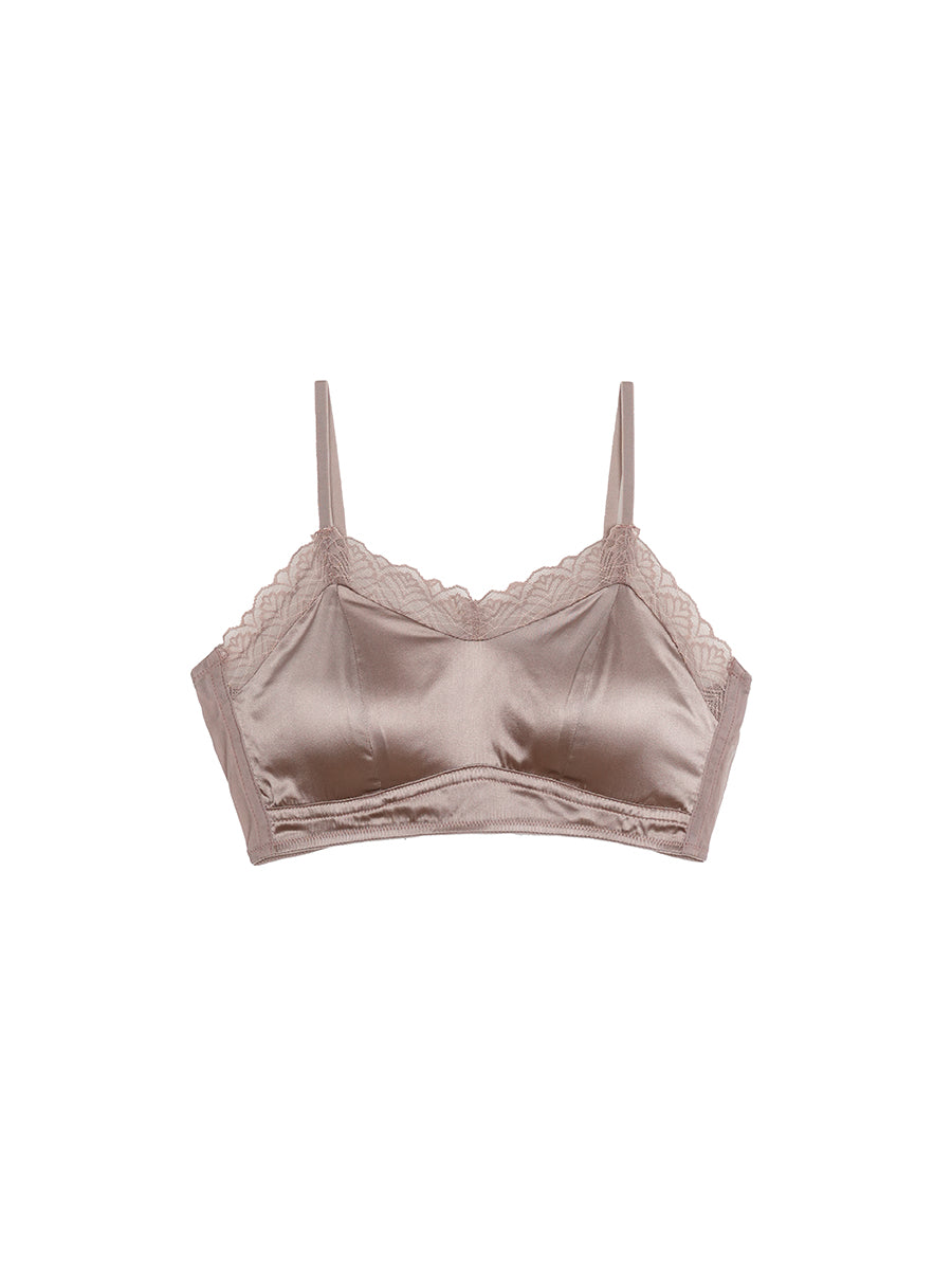 【Silky Comfort】贅沢シルク 総レースブラ