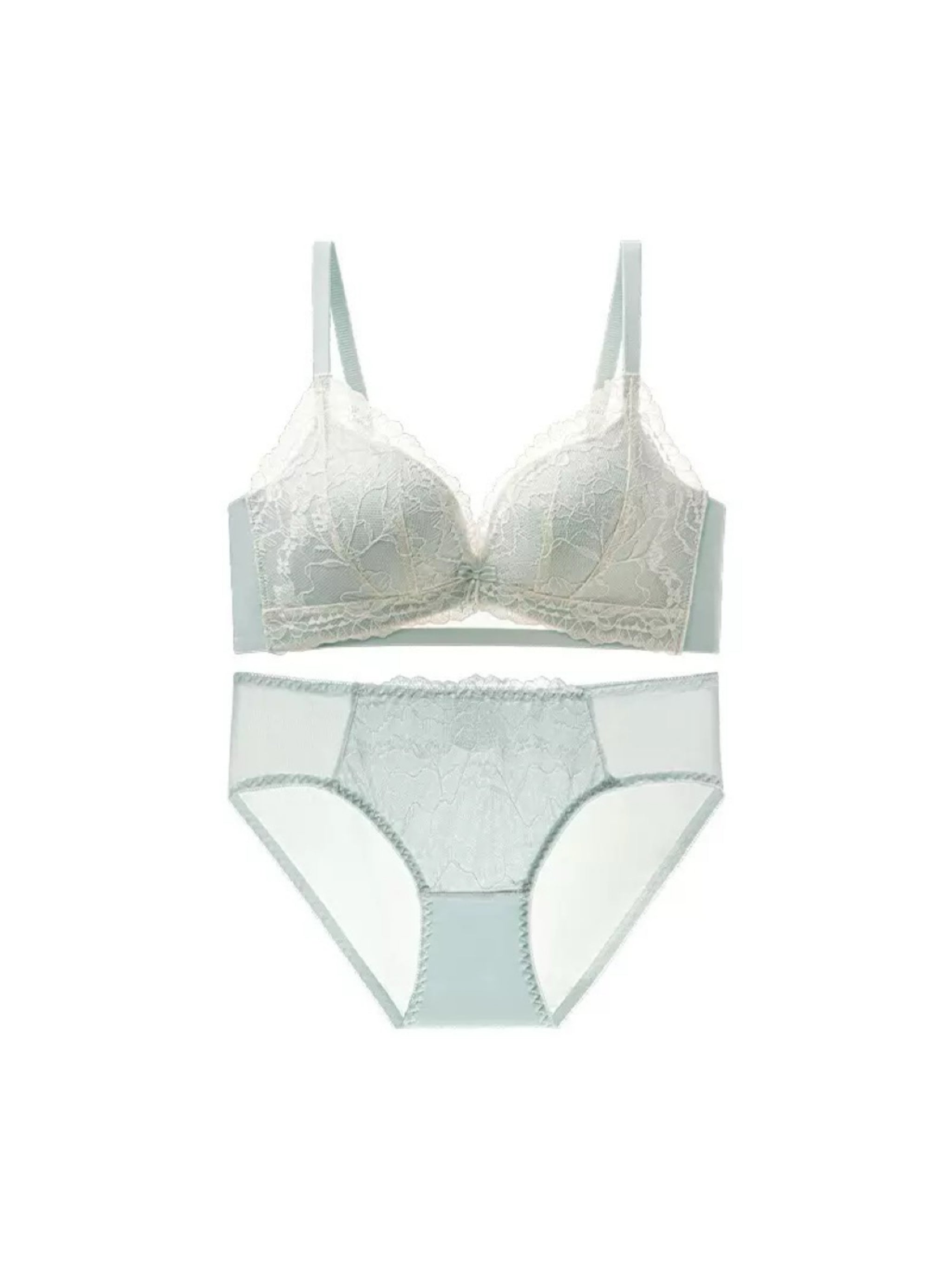 【Good Shape】楽盛 脇スッキル総レースブラ＆ショーツ