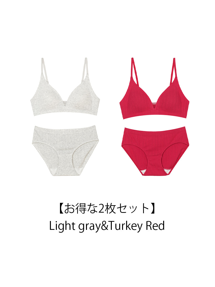 【Natural Fit】ノンワイヤーブラ＆ショーツ
